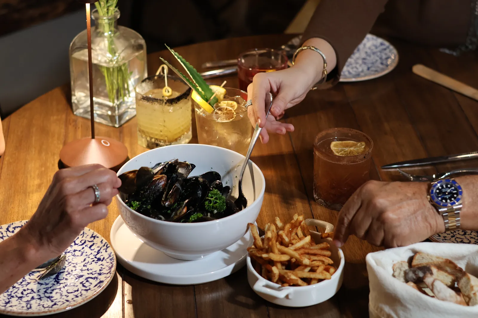 Mejillones al vino blanco de Cádiz Restaurante
