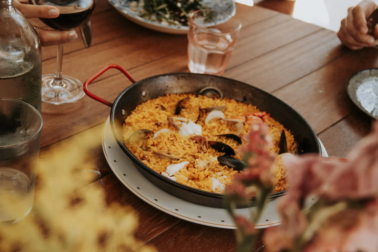 Paella de mariscos de Cádiz Restaurante