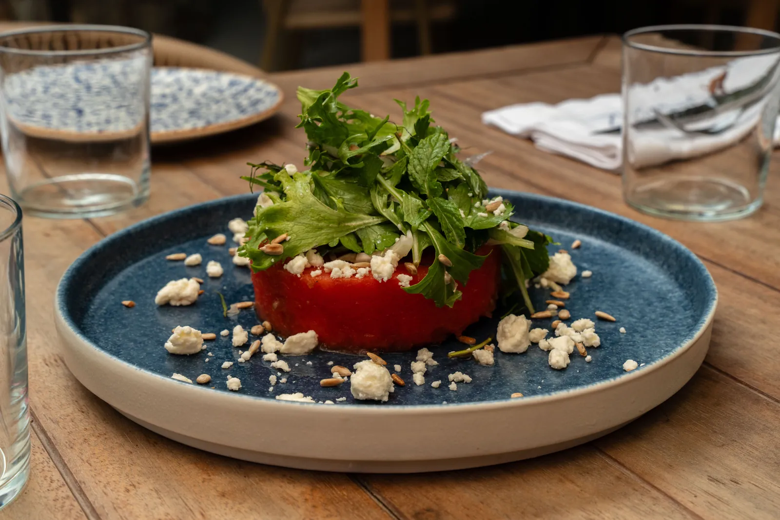 Pink Salad, ensalada de sandía de Cádiz Restaurante